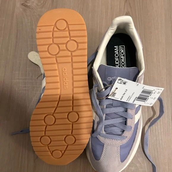 Adidas Lavender & White Retro Jogger Cloudfoam Sneakers - Picture 3 of 8